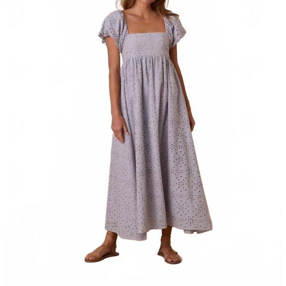 NEW RYLEE + CRU oceane maxi dress in blue